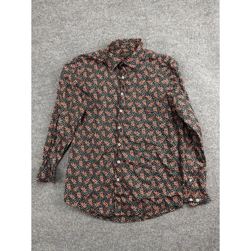 Rodd & Gunn Shirt Mens Medium Floral Button Down Long Sleeve Woven in Italy
